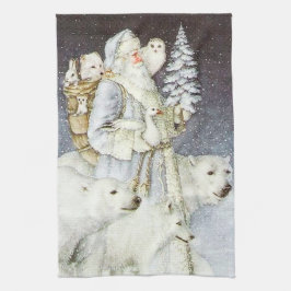 jultomten Santa Helgdag Kökshandduk