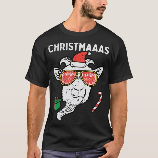 jultomten Santa Julafton Farm Animal Farmer Manar  T Shirt (Framsida)