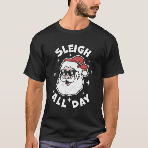 Jultomten Santa's Sleigh hela dagen T Shirt