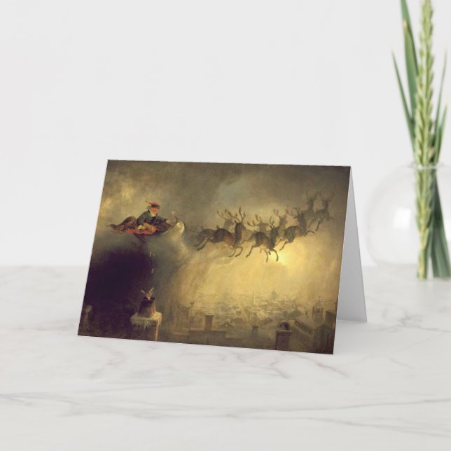 Jultomten Season Hälsning Helgkort (Framsida)