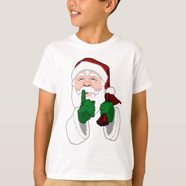Jultomten Shirt Roligt Barn Santa Sweatshirtss Tee Shirt (Framsida)
