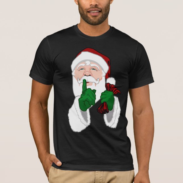 Jultomten Shirts Roligt Manar Santa T-shirts (Framsida)
