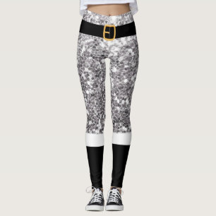 Jultomten Silver glitter Leggings