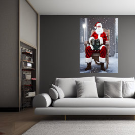 Jultomten sitta som ordförande | AI Art Poster