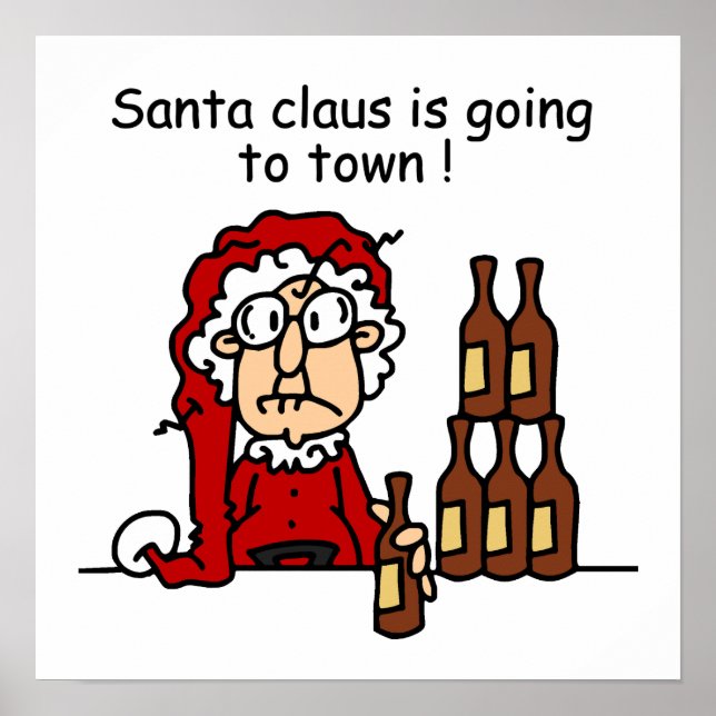 Jultomten ska till Town Poster (Framsidan)