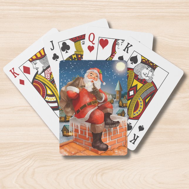 Jultomten Skorsten leverans Casinokort (Skapare uppladdad)
