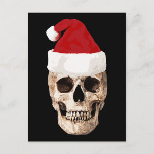 Jultomten Skull - julen är död Helg Vykort