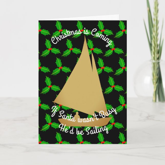 Jultomten skulle segra helgkort (Framsida)