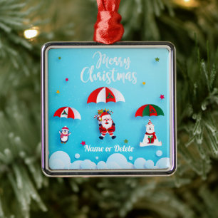 Jultomten SkyDiver jul Ornament Himlar Diver