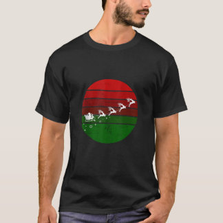 Jultomten Sleigh Flies Rendeer Julafton jul R T Shirt