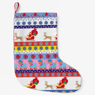 Jultomten sleigh liten julstrumpa