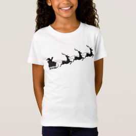 Jultomten Sleigh och Reindeer Helgdag T Shirt