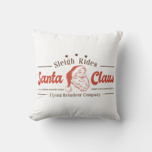 Jultomten Sleigh Rides-julsignatur Kudde