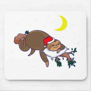 jultomten sloth christmas musmatta