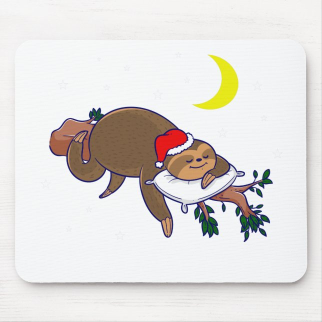 jultomten sloth christmas musmatta (Framsidan)