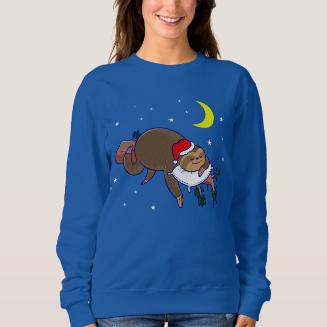 jultomten sloth christmas t shirt (Framsida)
