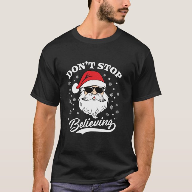 Jultomten Sluta inte tro på jultomten P T Shirt (Framsida)