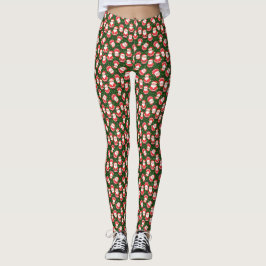 Jultomten Snöflingor Novelty Grönt Leggings