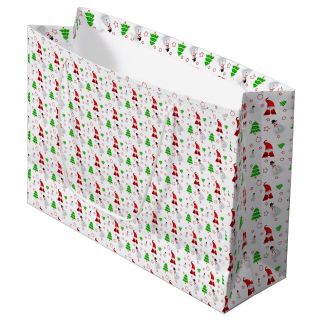 jultomten Snögubbe (Framsidan Vinklad)