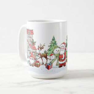 jultomten Snögubbe Reindeer Kaffemugg