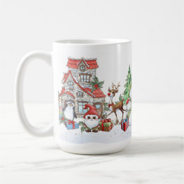 jultomten Snögubbe Reindeer Kaffemugg