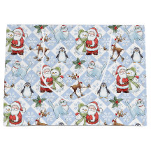 Jultomten, Snögubbe, Rudolph, Katt