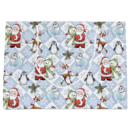 Jultomten, Snögubbe, Rudolph, Katt