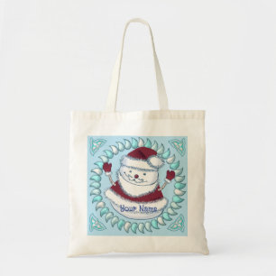 Jultomten Snögubbe tote bags Tygkasse