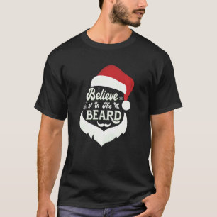 Jultomten Snögubbe tror på Beard Match T Shirt