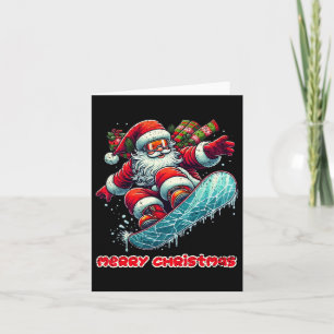 Jultomten Snowboarding God jul Winter Ho Kort