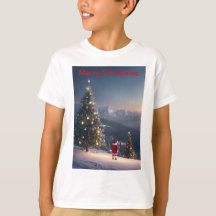 Jultomten Snowy Mountain Kids T-Shirt