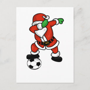 jultomten-soccer dab-dans ful christmas T-shir Helg Vykort