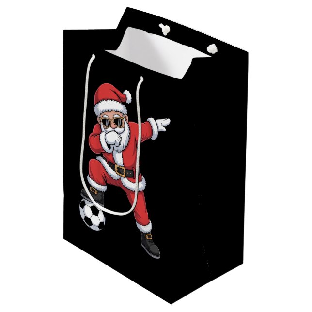 Jultomten Soccer Dabbing Santa Gift jul (Framsidan Vinklad)