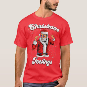 Jultomten som dansar i Snö under julfesten T Shirt