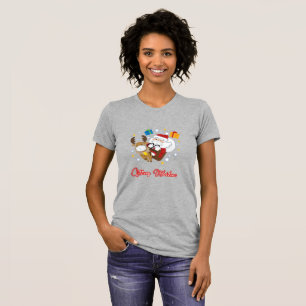 Jultomten som sprider fred kärlek under jul t shirt