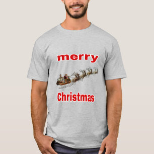 Jultomten som sprider fred kärlek under jul t shirt