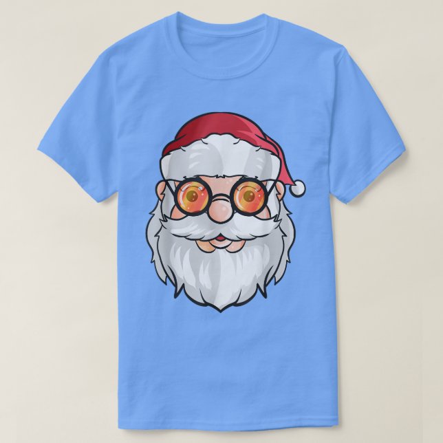 Jultomten som viker solglasögon för jul in Ju T Shirt (Design framsida)