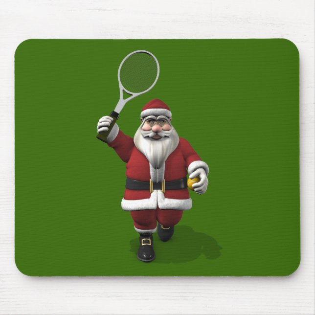 Jultomten Spela tennis Musmatta (Framsidan)