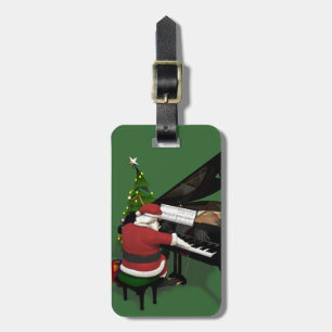 Jultomten Spelande Piano Bagagebricka