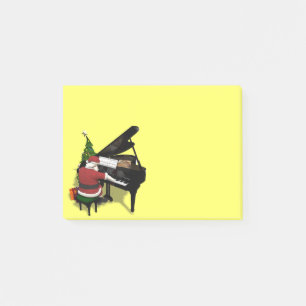 Jultomten Spelande Piano Post-it Block