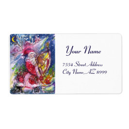 JULTOMTEN SPELAR HARP I MOONLIGHT FRAKTSEDEL