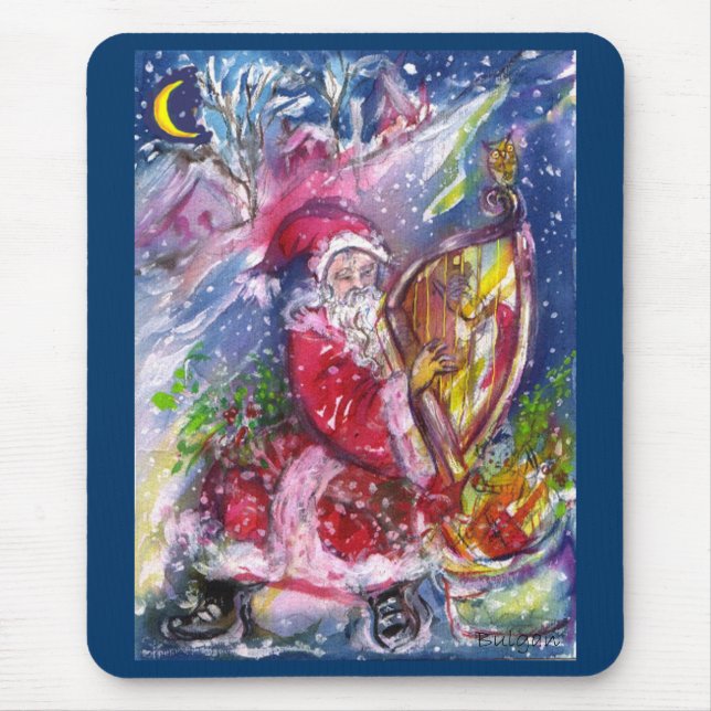 JULTOMTEN SPELAR HARP I MOONLIGHT MUSMATTA (Framsidan)