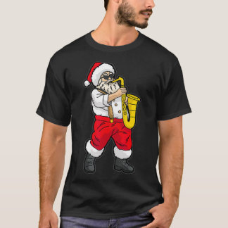 Jultomten spelar saxofon  t shirt