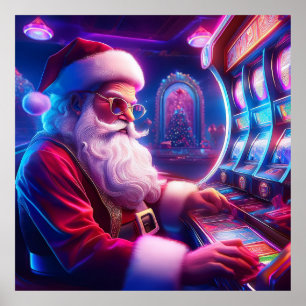 Jultomten spelar upp platser vid kasinot poster