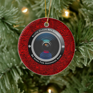 Jultomten Spy Camera Julgransprydnad Keramik