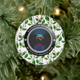 Jultomten Spy Camera Julgransprydnad Keramik
