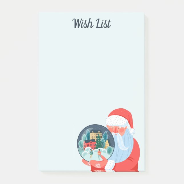 Jultomten stad i Globe Post-it Block (Framsida)