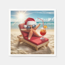 Jultomten Stafish på en Chaise Lounge