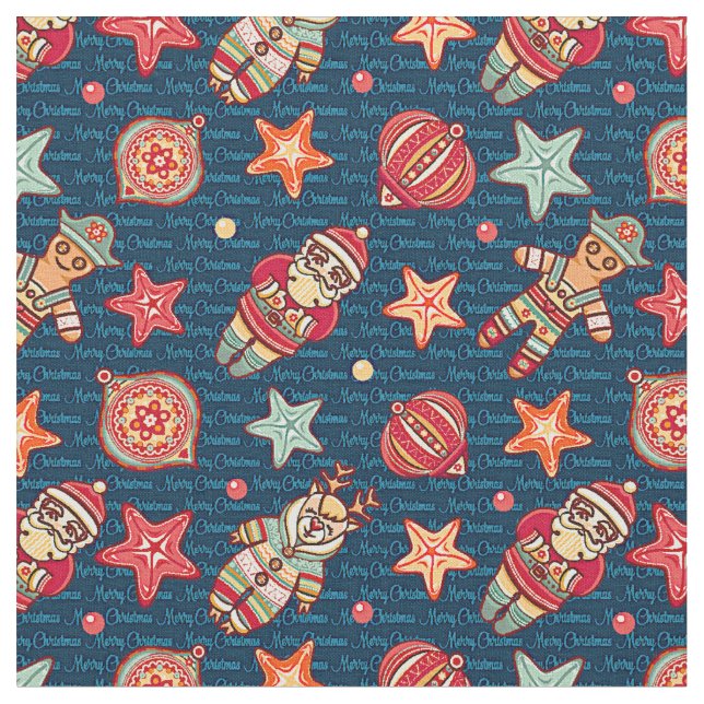 Jultomten Stars och mer Tyg (Närbild)