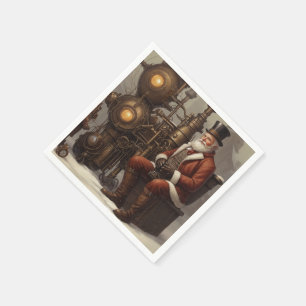 Jultomten Steampunk - juldesign Pappersservett